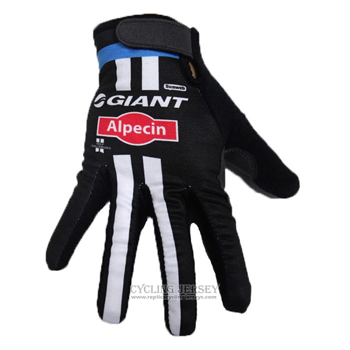 2020 Giant Alpecin Full Finger Gloves Cycling Gray